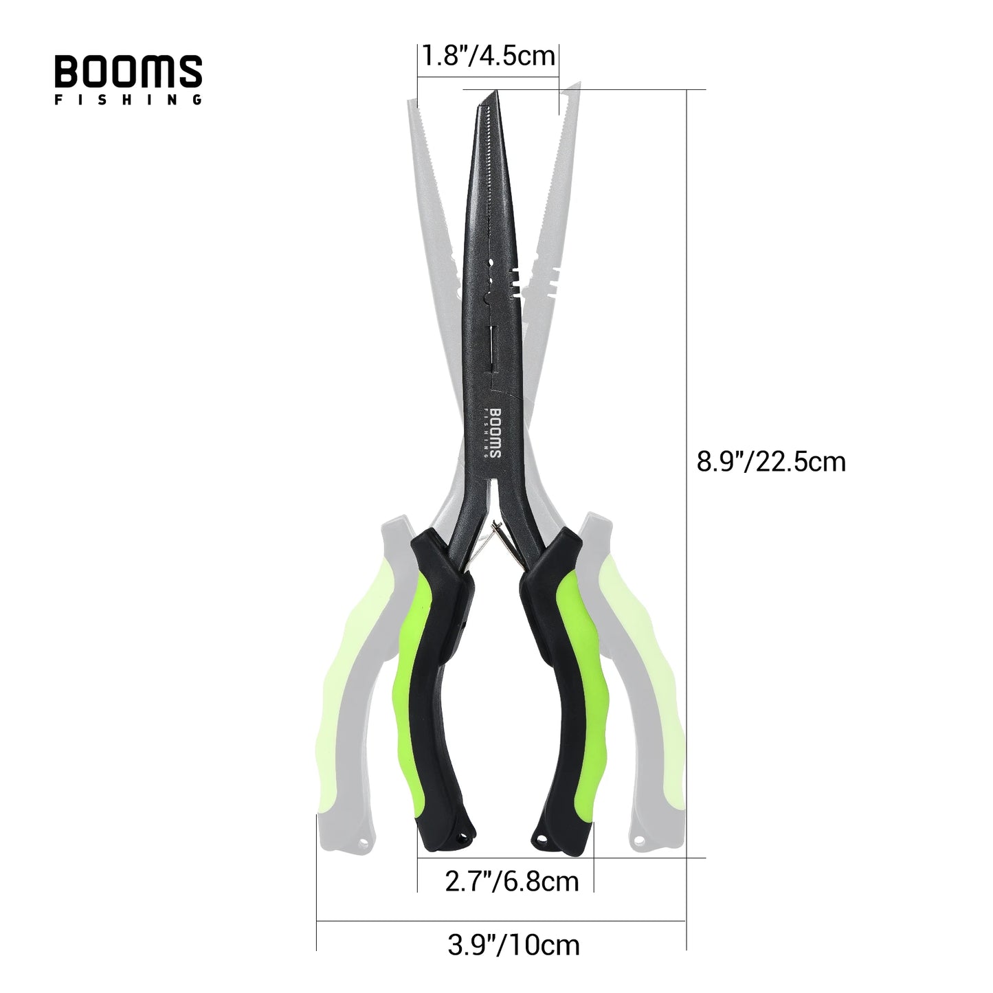 Booms Fishing F03 Fisherman's Pliers 23cm Long Nose Hook Remover