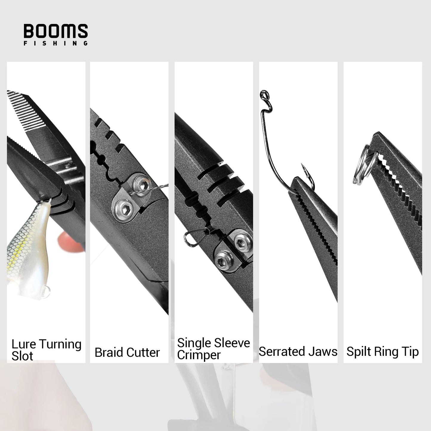 Booms Fishing F03 Fisherman's Pliers 23cm Long Nose Hook Remover