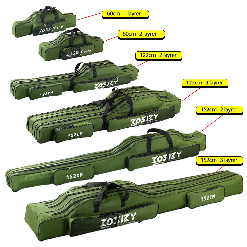 PROXPEHigh Quality Multi-purpose Oxford Cloth foldable Fishing Rod Bag