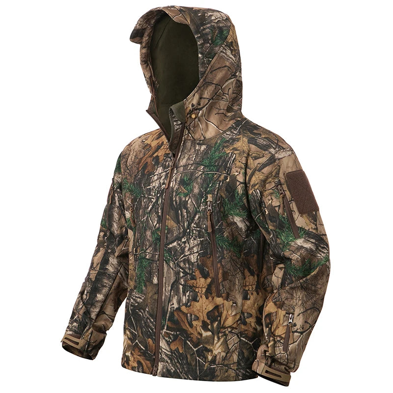 Men's Silent Soft Shell Camouflage Jacket