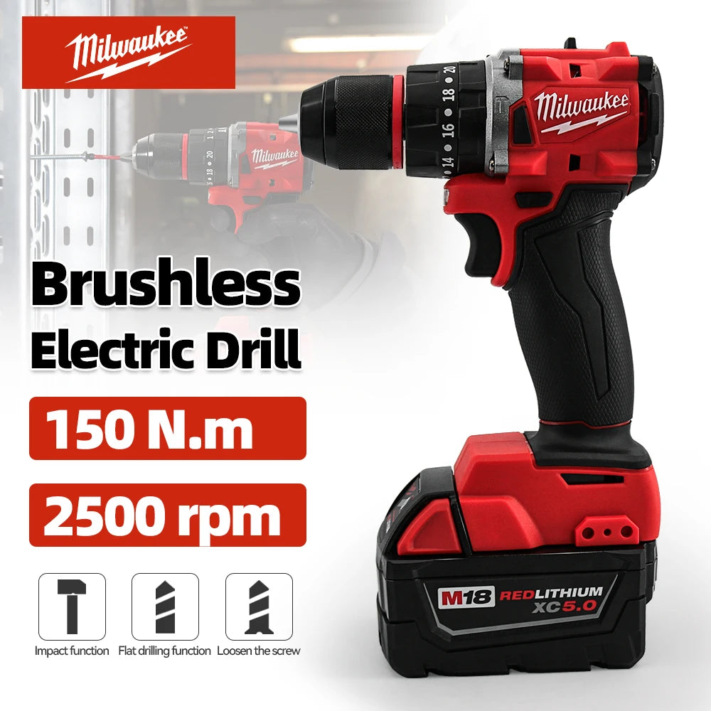 Milwaukee M18 Brushless Cordless Drill
