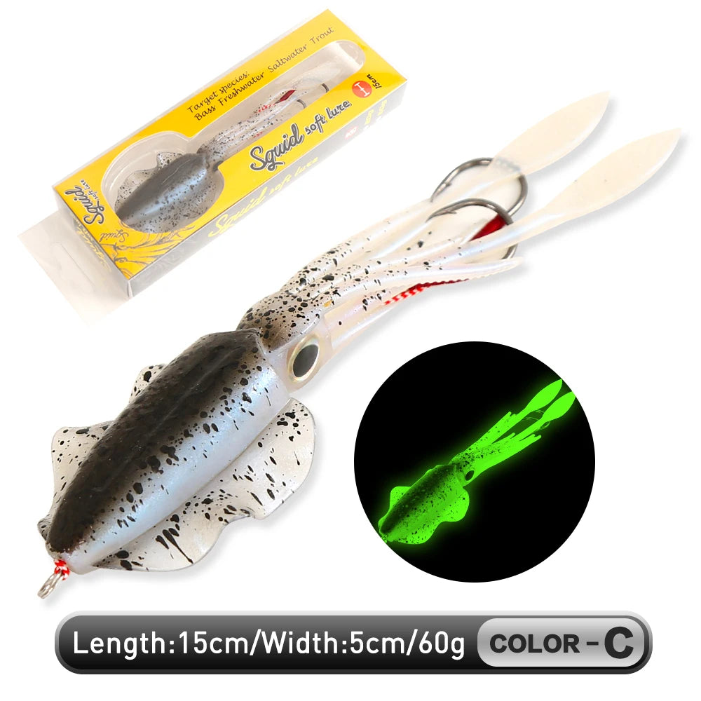 ZUKIBO Soft Squid Bait