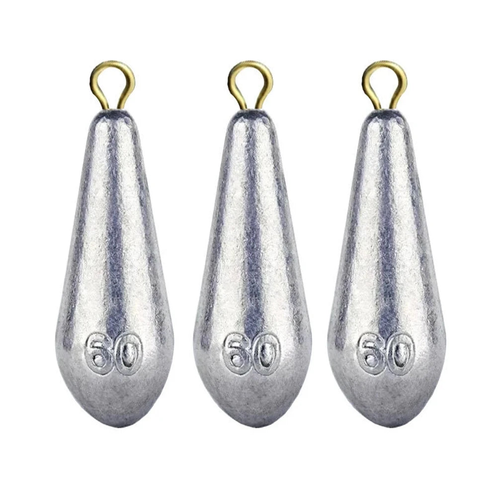 5PCS/Lot Weight Size 10g/15g/20g/30g/40g/50g/60g/70g Water Droplets Lead Weights