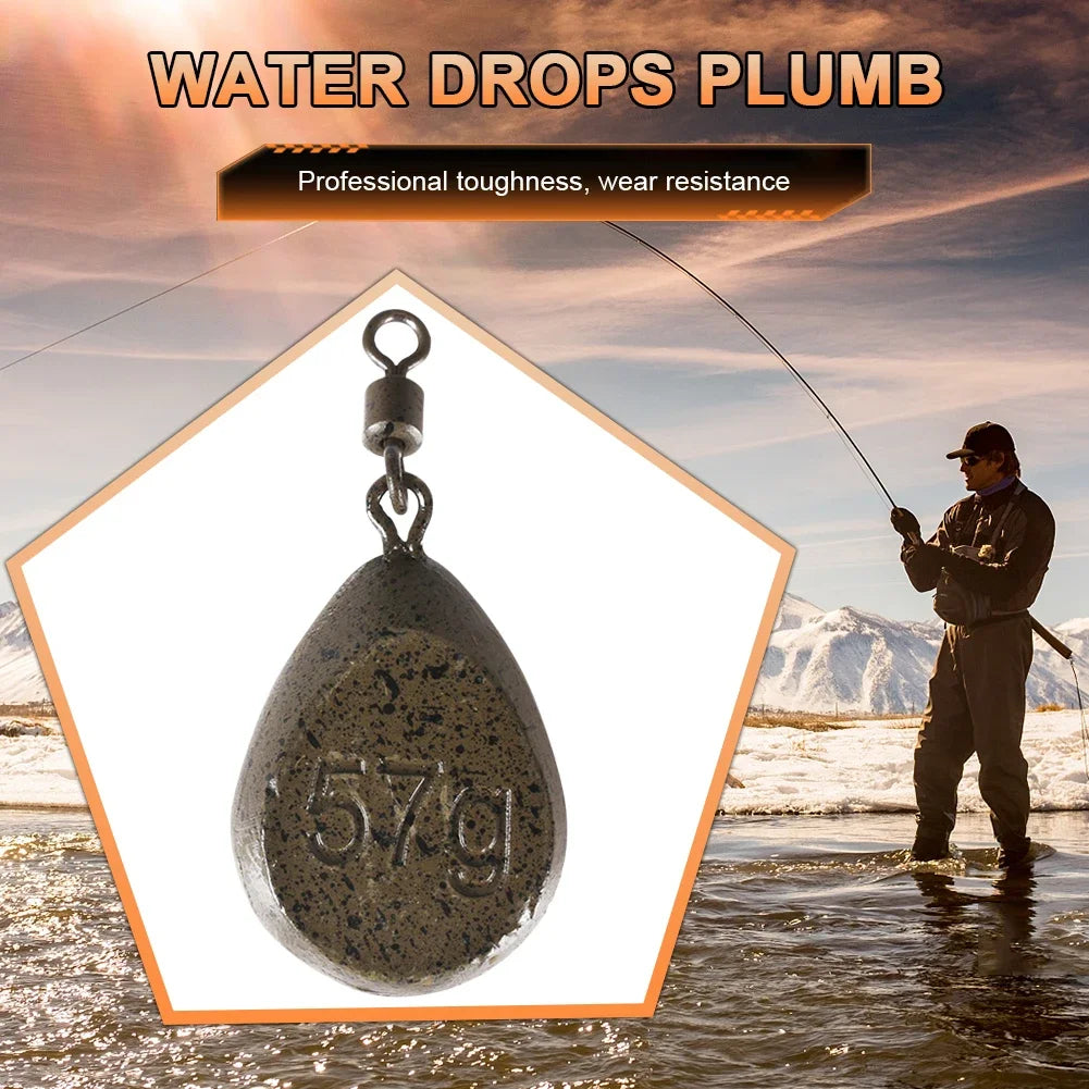 1-10PCS Carp Fishing Tackle Lead Weight 57g