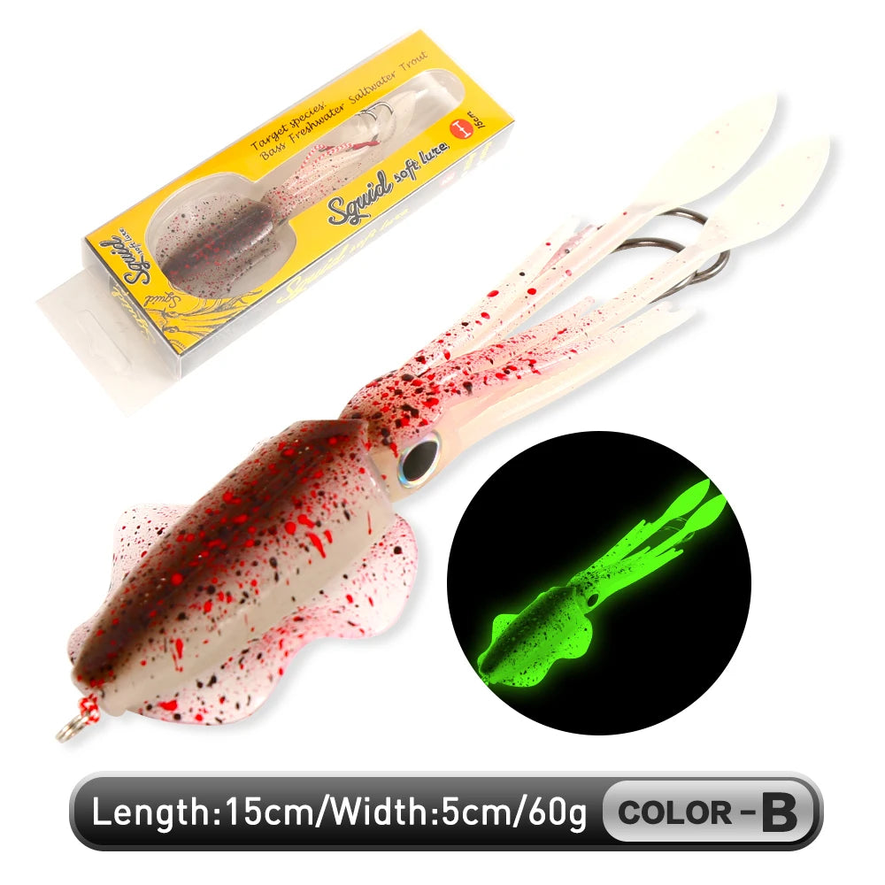 ZUKIBO Soft Squid Bait