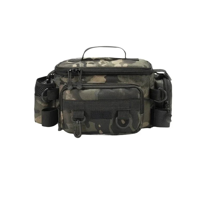 Fishing tackle, shoulder bag, storage bag, portable fishing rod holder
