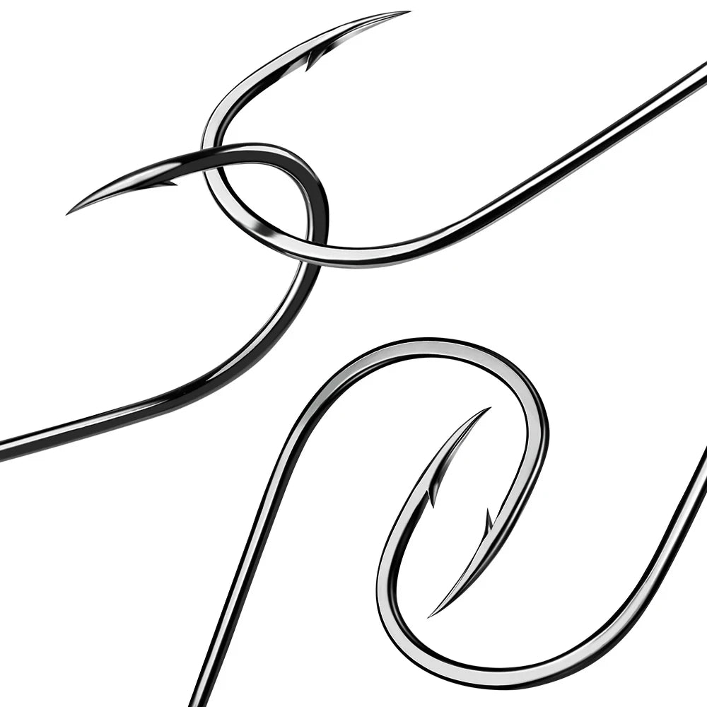 PROBEROS 50Pcs/lot Carbon Steel Barbed Fishhook