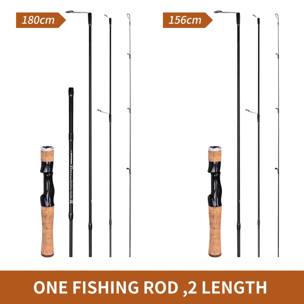 LEOFISHING Carbon Fishing Rod 1.56M&1.8M