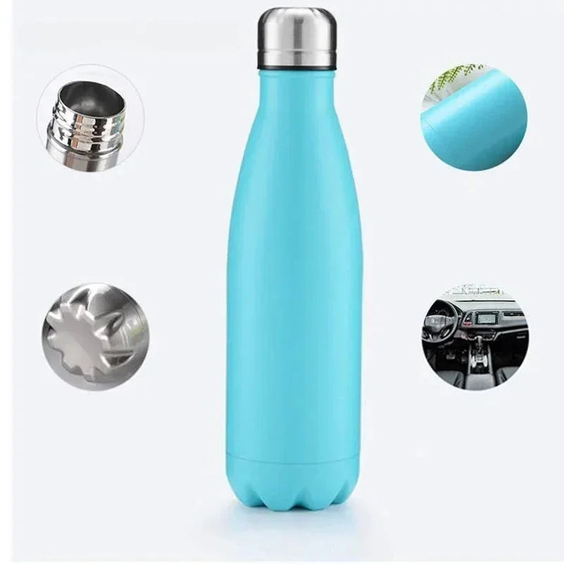 350/500/750/1000ml Double Wall Stainless Steel Water Bottle Thermos