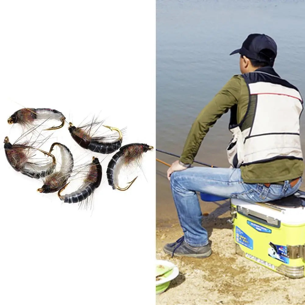 6 piece Trout Fishing Artificial Insect Baits