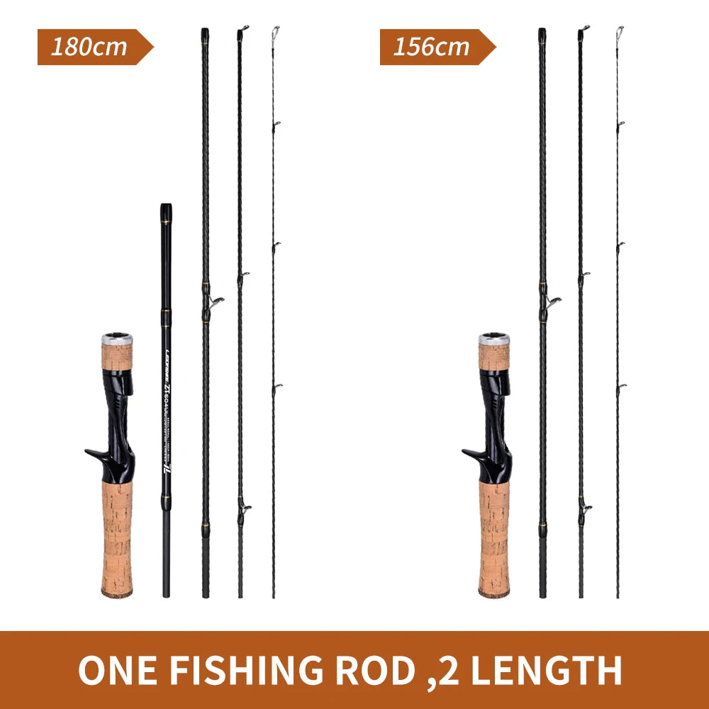 LEOFISHING Carbon Fishing Rod 1.56M&1.8M