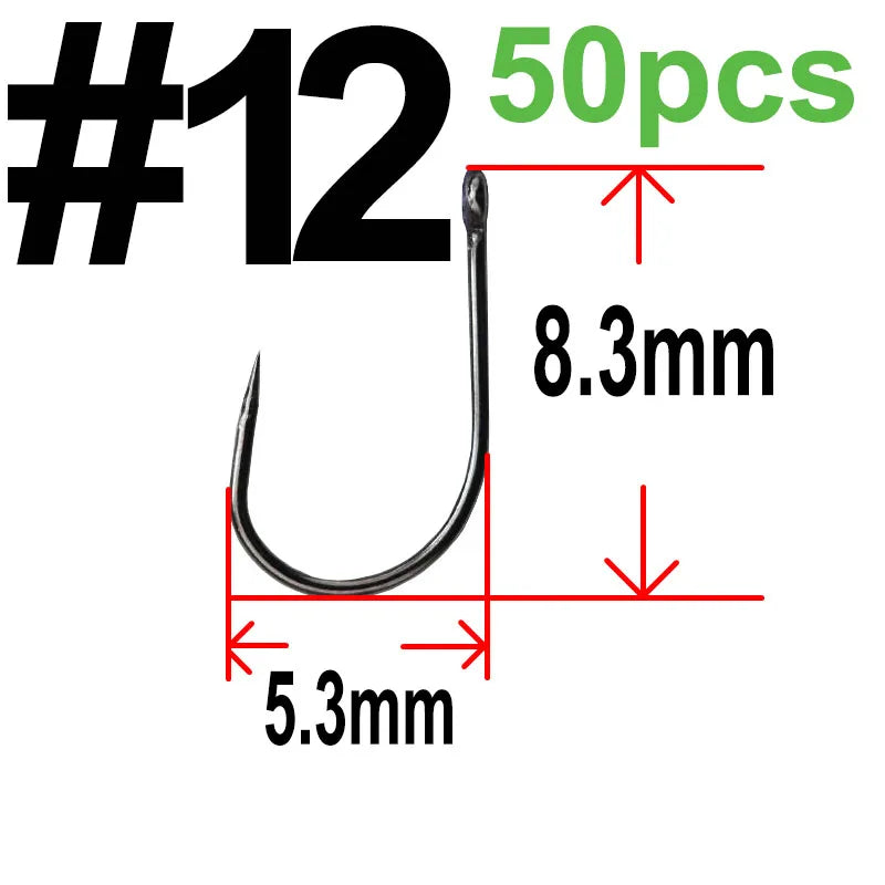 Non-barb barbless Circle Carp Fishing Hooks with Hole