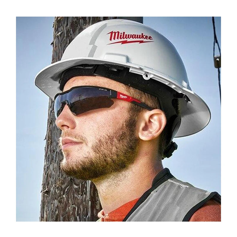 Milwaukee Safety Glasses Tinted Anti Scratch Lenses Anti Fog Flexible Comfort Durable Glasses