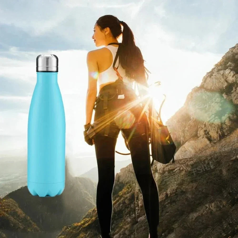 350/500/750/1000ml Double Wall Stainless Steel Water Bottle Thermos