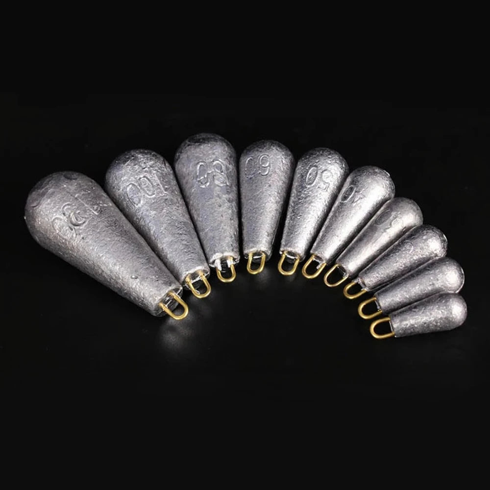 5PCS/Lot Weight Size 10g/15g/20g/30g/40g/50g/60g/70g Water Droplets Lead Weights