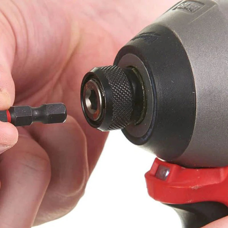 Milwaukee 4932352406 Magnetic Bit Holder 1/4 In 60MM Hex Shockwave Secure Strong magnetic Tip Power Tool Attachments