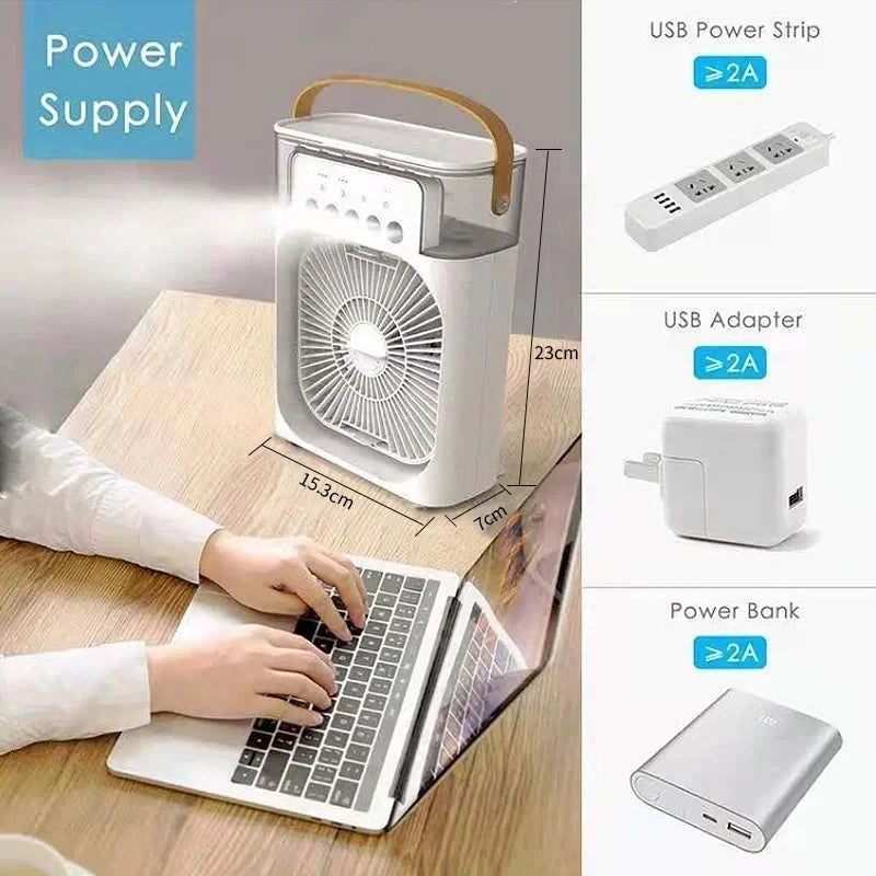 3 In 1 Fan AIr Conditioner Air Cooler Humidifier