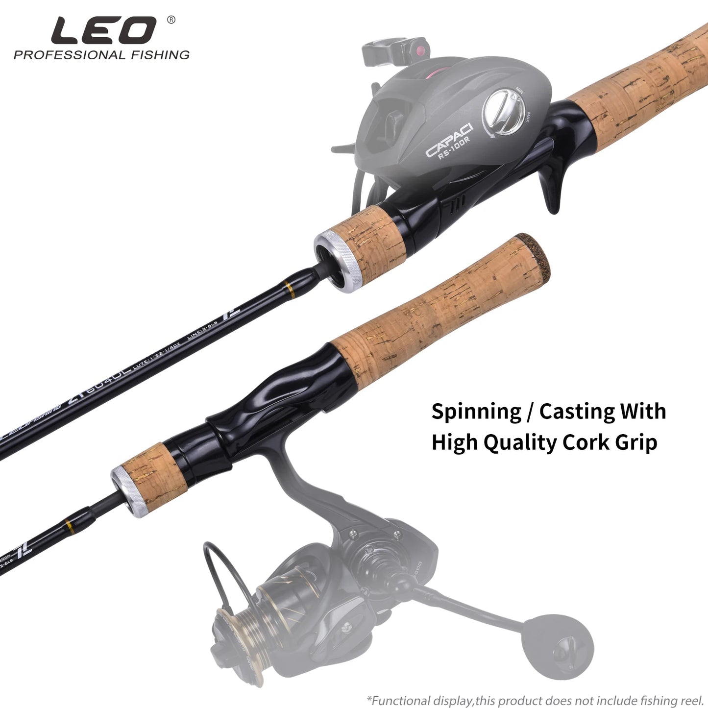 LEOFISHING Carbon Fishing Rod 1.56M&1.8M