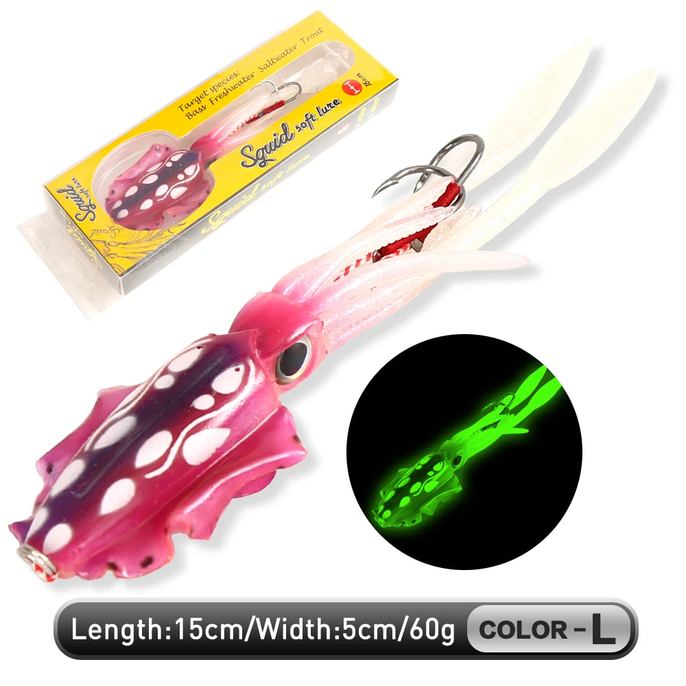ZUKIBO Soft Squid Bait