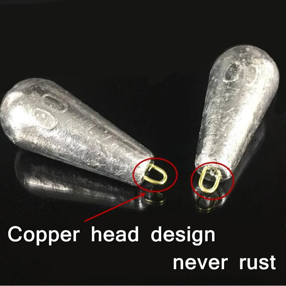 5PCS/Lot Weight Size 10g/15g/20g/30g/40g/50g/60g/70g Water Droplets Lead Weights