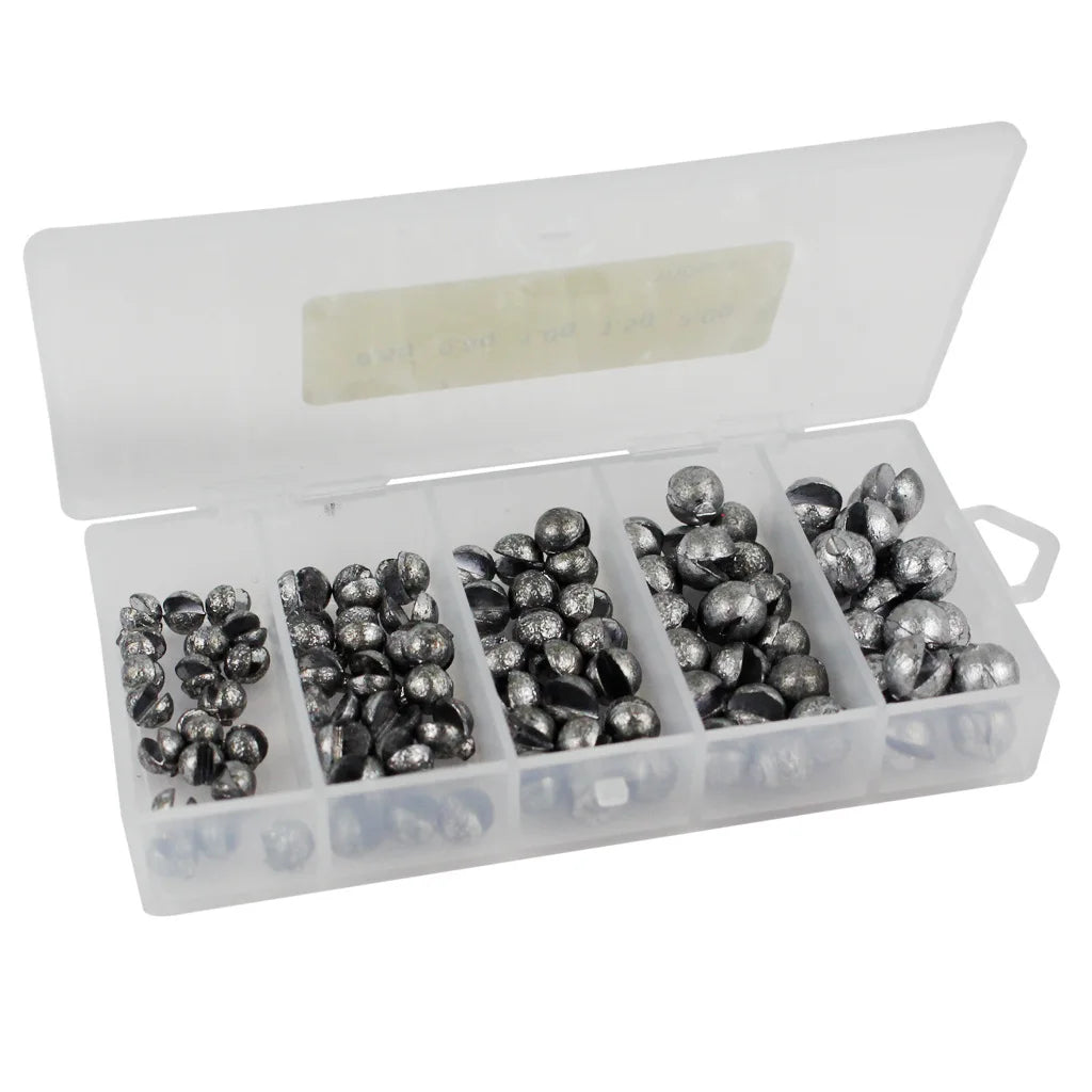 50pcs High Quality Lead Fishing Sunken Gear with Convenient Storage Box