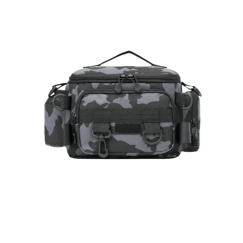 Fishing tackle, shoulder bag, storage bag, portable fishing rod holder