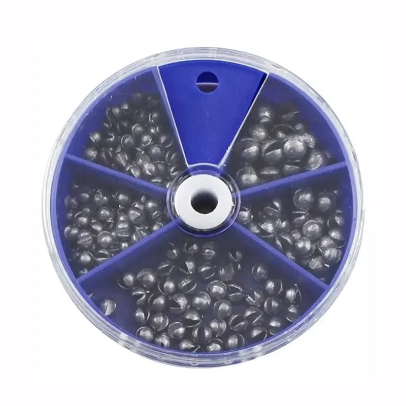 Weight Sinkers 205pcs/box 5 Sizes Split Shot Sinkers