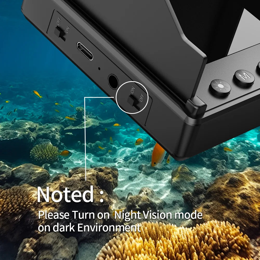 120° Fishing Camera With Night Vision 1080P 4.3 Inch LCD