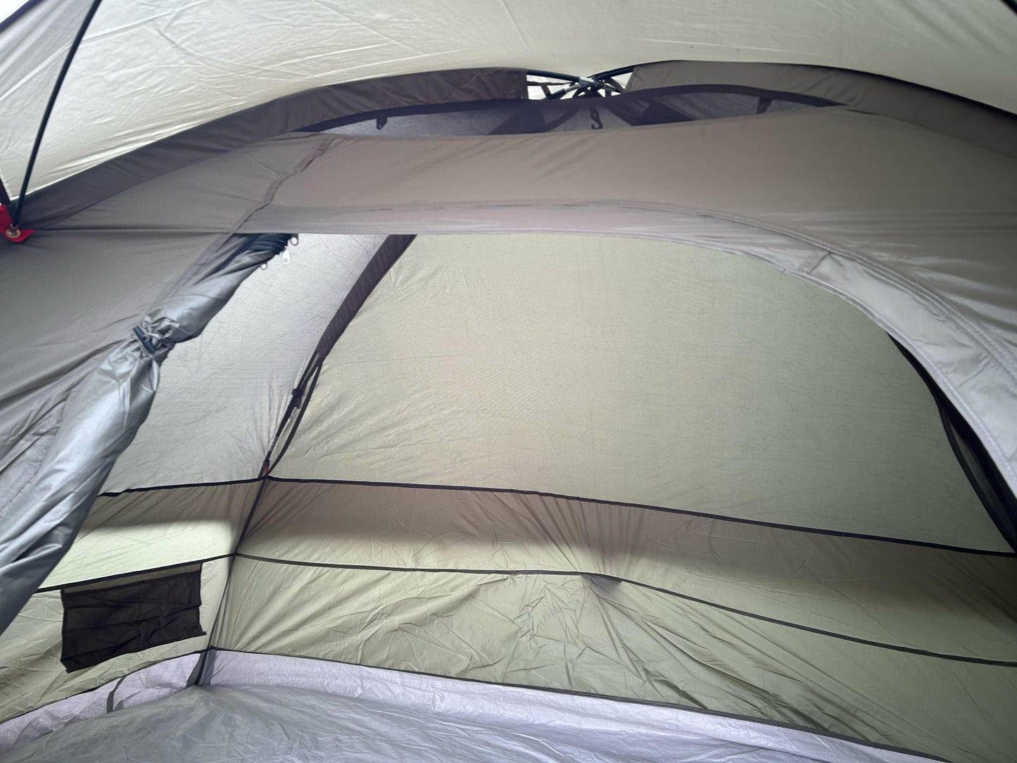 4-Person Waterproof Olive Green Dome Camping Tent