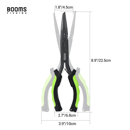Booms Fishing F03 Fisherman's Pliers 23cm Long Nose Hook Remover