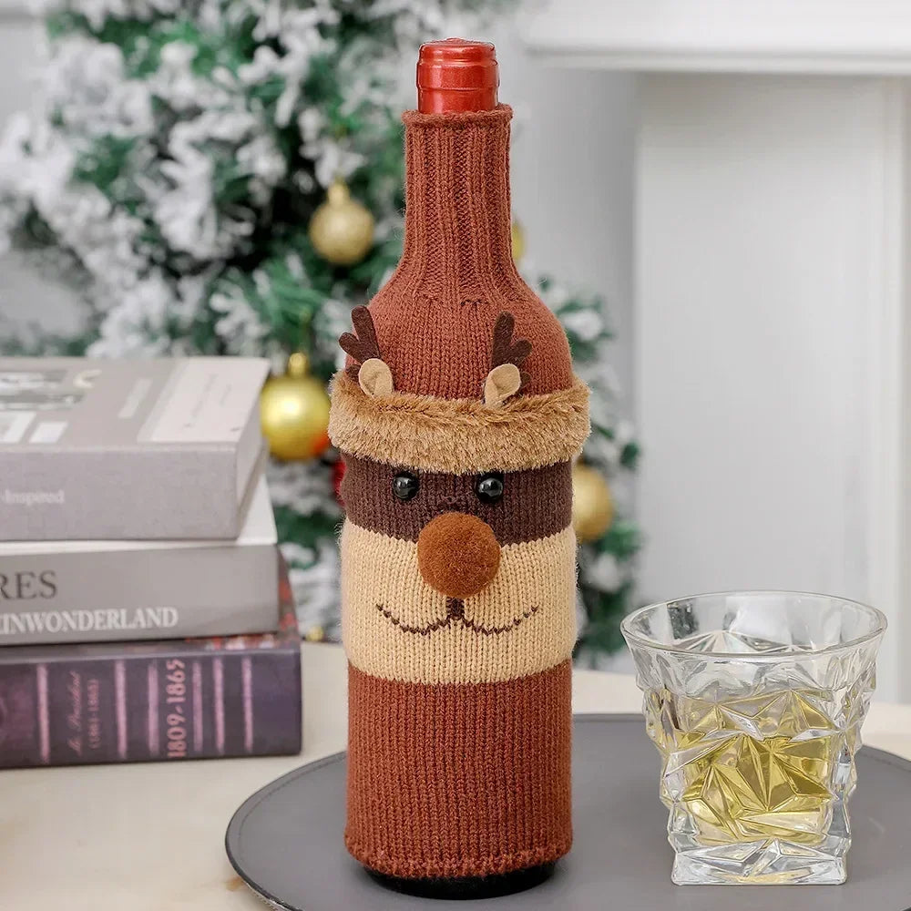 Christmas Wine Bottle Covers