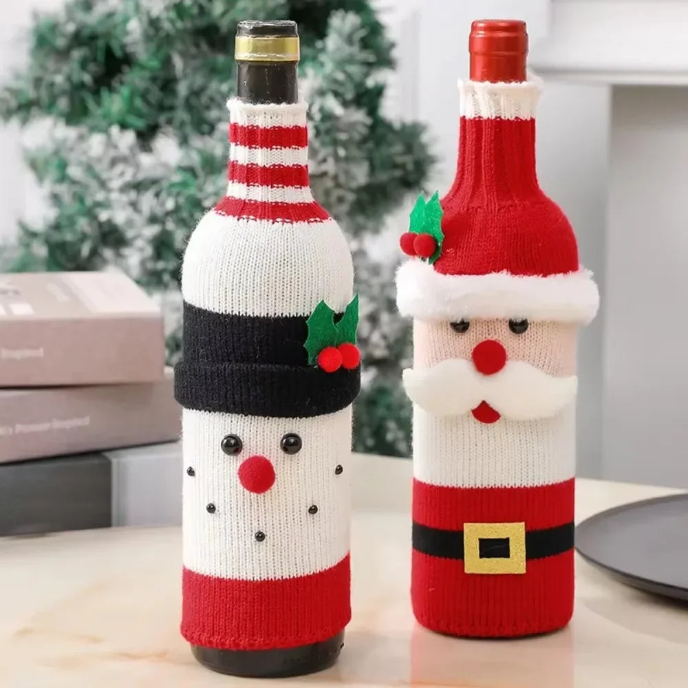 Christmas Wine Bottle Covers