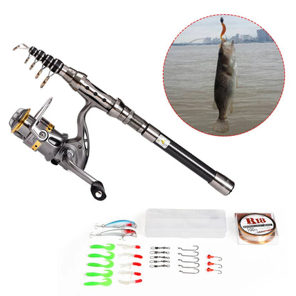 Lixada Fishing Rod and Reel Full Kit