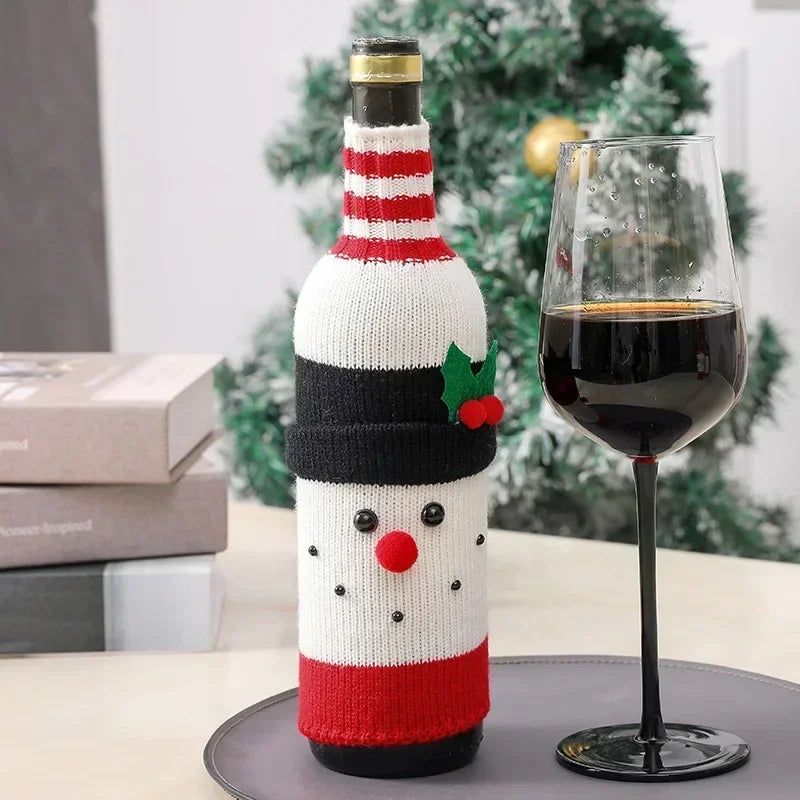 Christmas Wine Bottle Covers