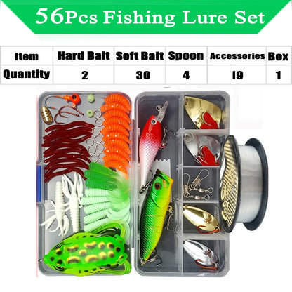 Fishing Lure Kit Soft and Hard