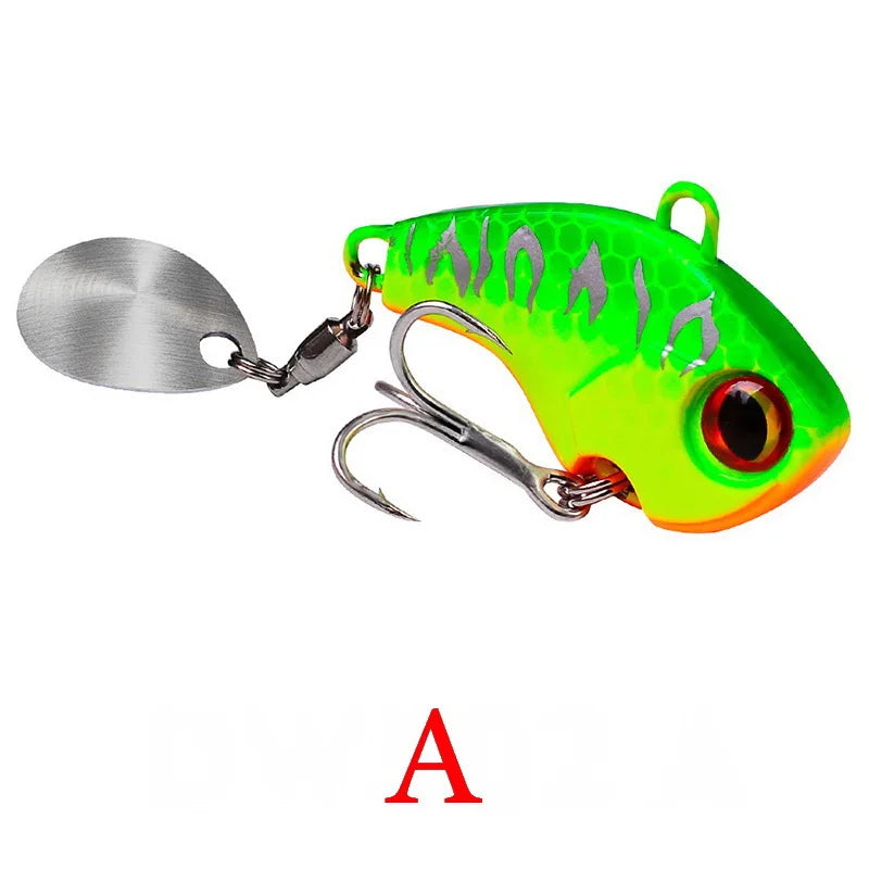 Wobble Rotating Metal Vibration Bait Fishing 6g 15g 28g Artificial Hard Baits Spinner Spoon Lure Pesca