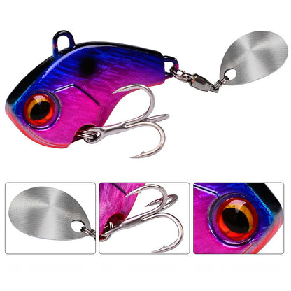 Wobble Rotating Metal Vibration Bait Fishing 6g 15g 28g Artificial Hard Baits Spinner Spoon Lure Pesca