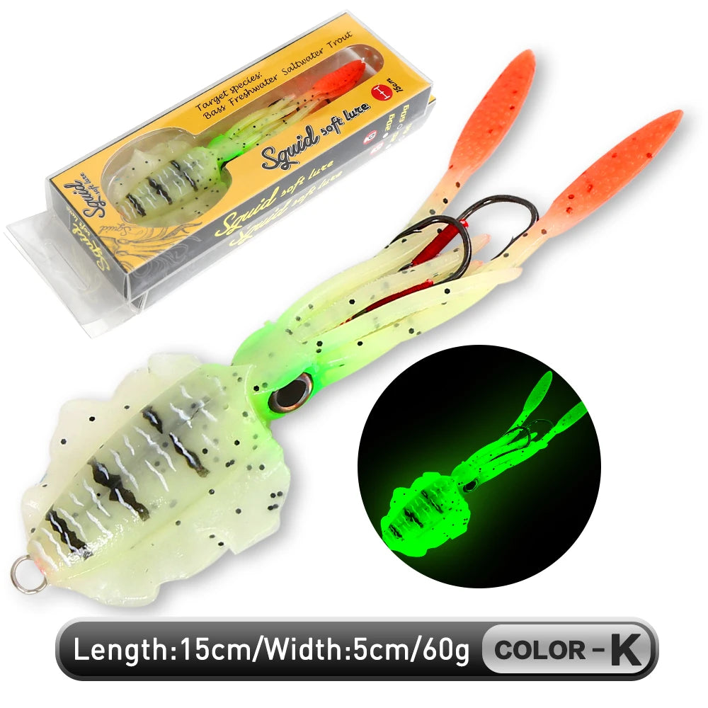 ZUKIBO Soft Squid Bait