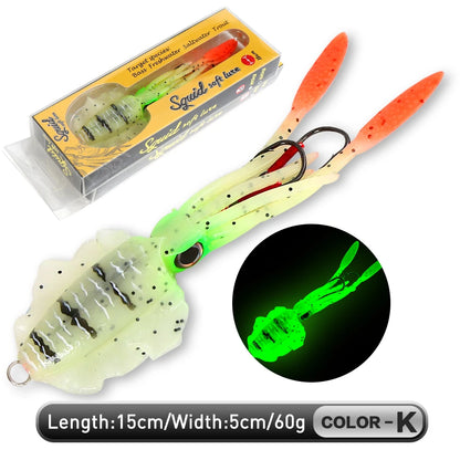 ZUKIBO Soft Squid Bait