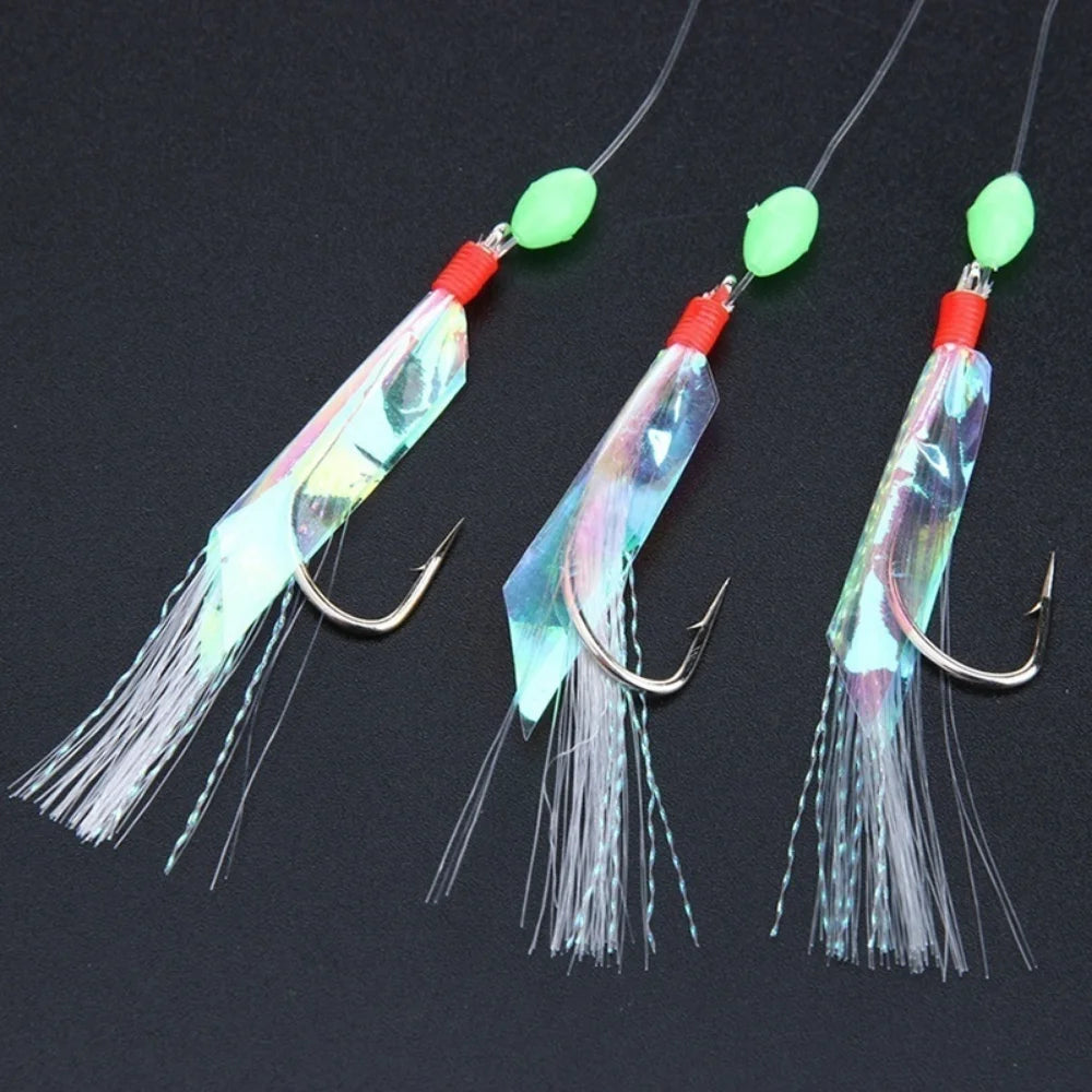5 Pcs Multi-Colour Soft Silverskin Fishing Lure Set