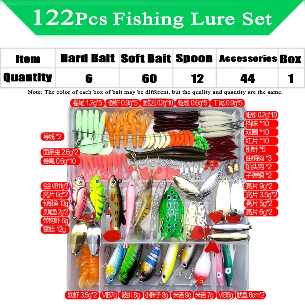 Fishing Lure Kit Soft and Hard