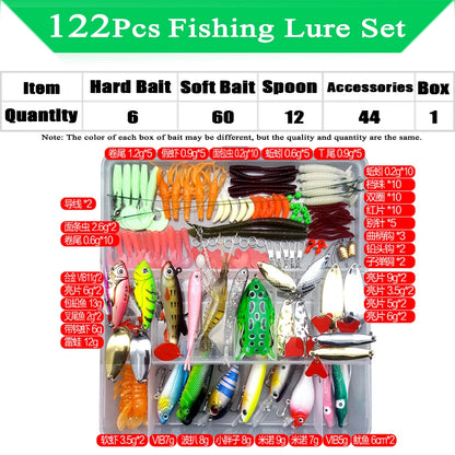 Fishing Lure Kit Soft and Hard