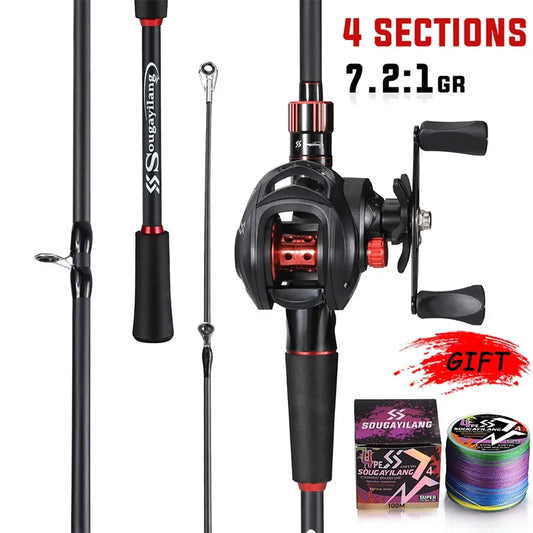 Sougayilang Fishing Rod Reel Combo