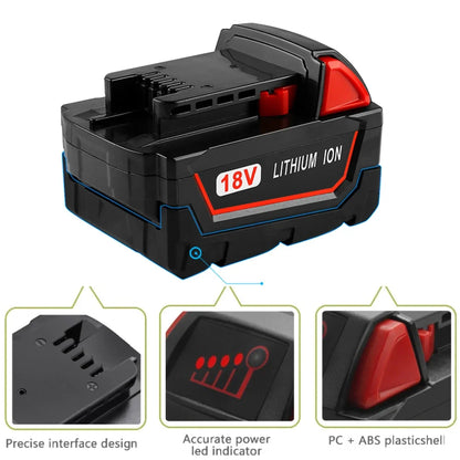 New Milwaukee M18 battery / charger 18V 12800mah