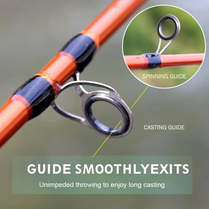 BAKAWA Casting Spinning Fishing Rods 1.8M and 2.1M 4 Section