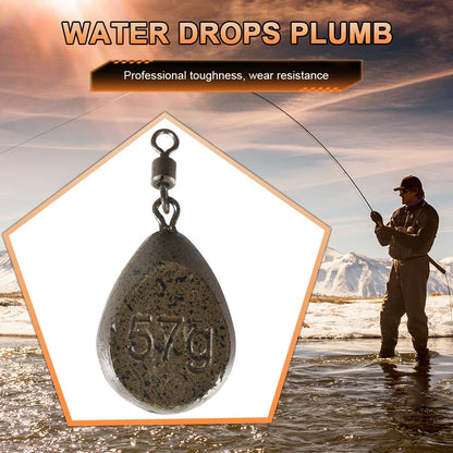 1-10PCS Carp Fishing Tackle Lead Weight 57g