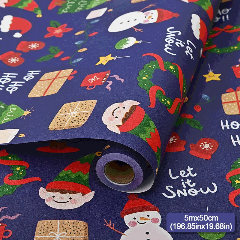 5m roll Christmas Wrapping Paper