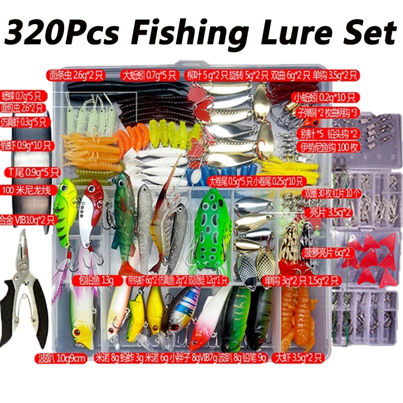 Fishing Lure Kit Soft and Hard