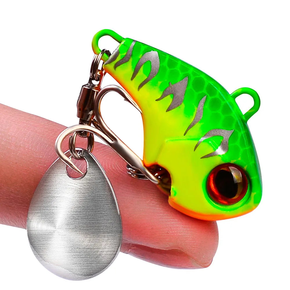 Wobble Rotating Metal Vibration Bait Fishing 6g 15g 28g Artificial Hard Baits Spinner Spoon Lure Pesca