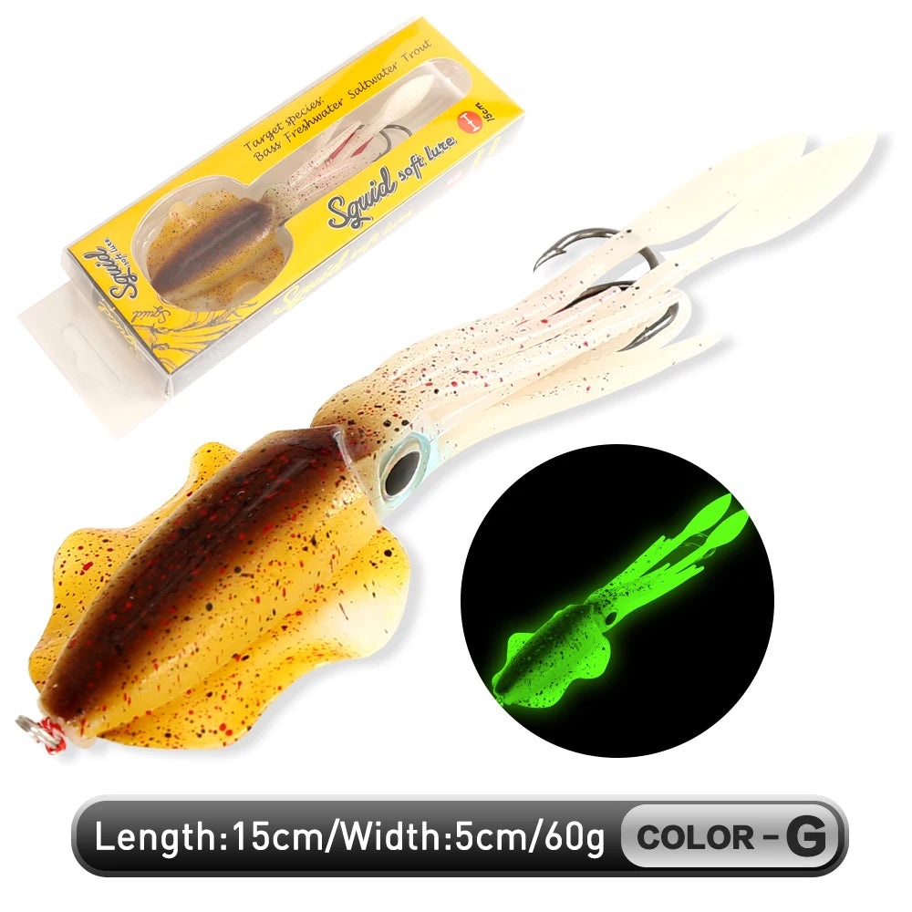 ZUKIBO Soft Squid Bait